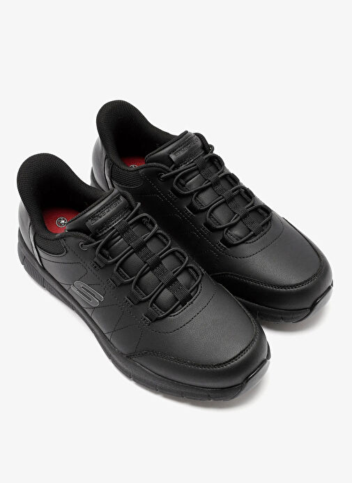 Skechers Siyah Erkek deri Sneaker NAMPA - KNOTLY - Görsel 5