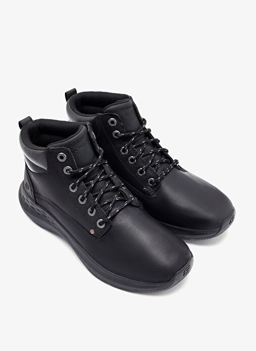 Skechers Siyah Erkek deri Bot RELAXED FIT PARSON - EDERIC - Görsel 4