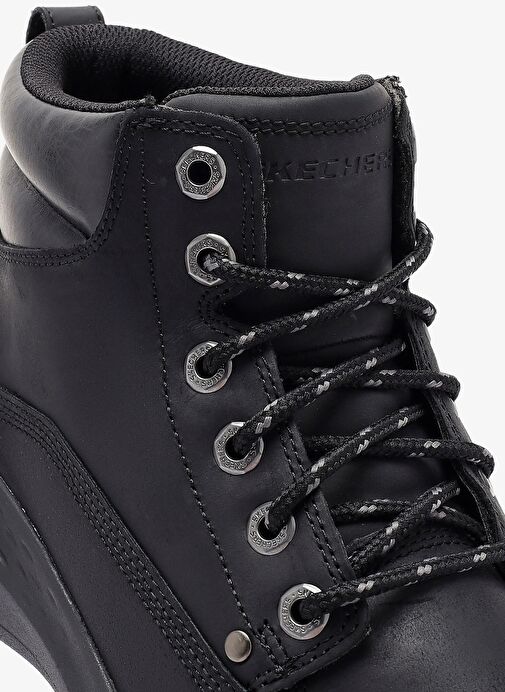 Skechers Siyah Erkek deri Bot RELAXED FIT PARSON - EDERIC - Görsel 10