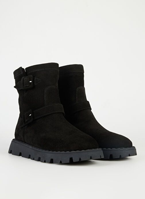 Jeep Siyah Kadın Süet + Deri Bot D-TATU - Görsel 3