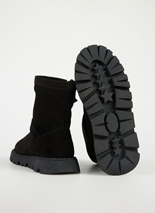 Jeep Siyah Kadın Süet + Deri Bot D-TATU - Görsel 5