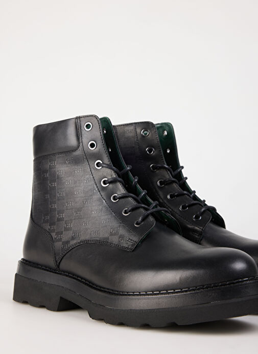 George Hogg Siyah Erkek Deri Bot 174-58-5FW - Görsel 6