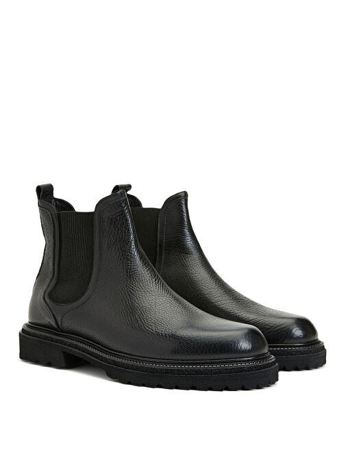 Divarese Siyah Erkek Deri Bot HLDT1-5FW - Görsel 3