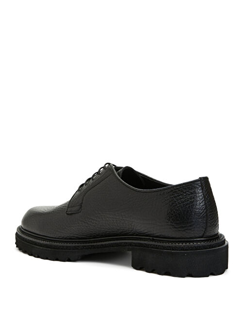 Divarese Siyah Erkek Deri Klasik Ayakkabı DVHLA1-5FW - Görsel 4