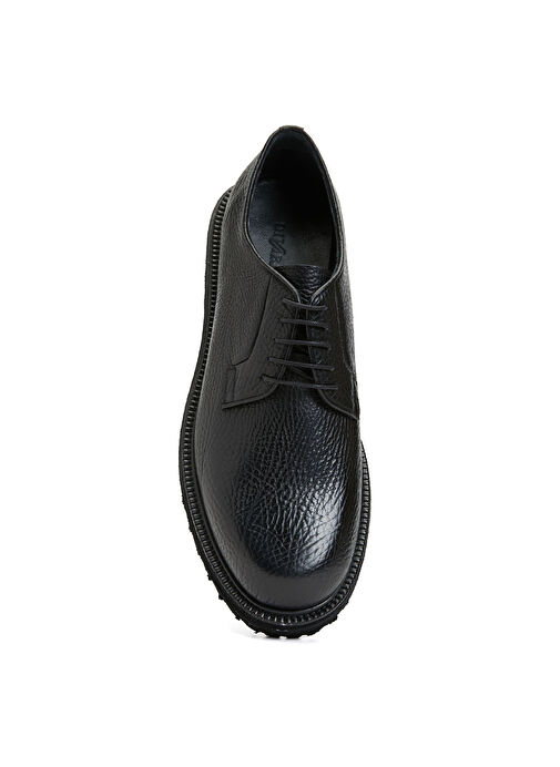 Divarese Siyah Erkek Deri Klasik Ayakkabı DVHLA1-5FW - Görsel 5