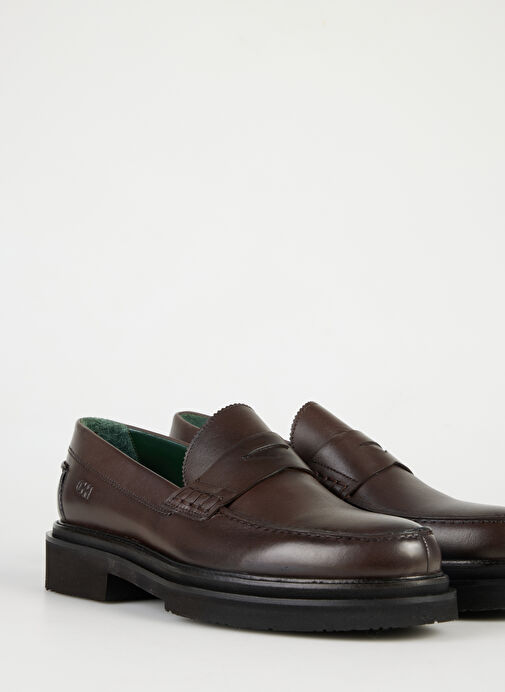 George Hogg Kahverengi Erkek Deri Loafer 01429-5FW - Görsel 6