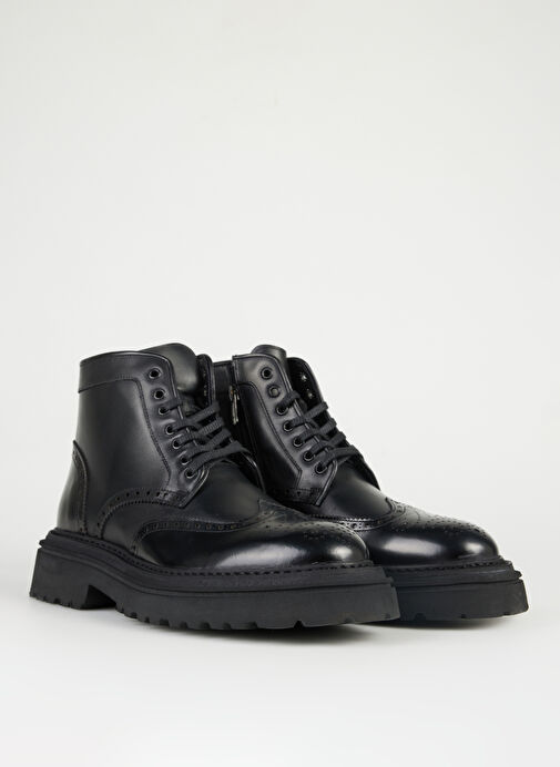 Divarese Siyah Erkek Deri Bot 1339-034 - Görsel 3