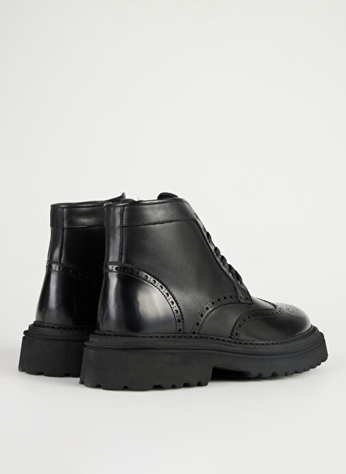 Divarese Siyah Erkek Deri Bot 1339-034 - Görsel 4