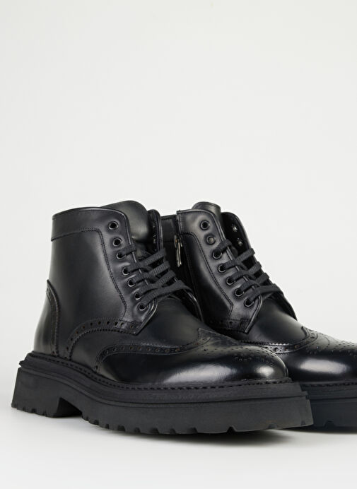 Divarese Siyah Erkek Deri Bot 1339-034 - Görsel 6