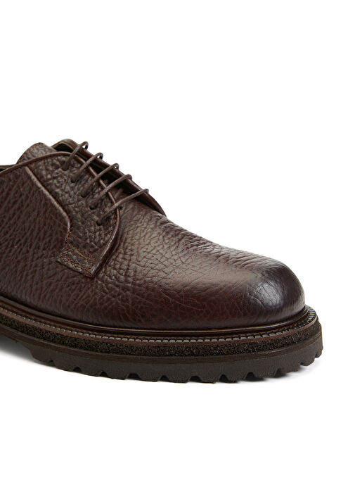 Divarese Kahverengi Erkek Deri Klasik Ayakkabı DVHLA1-5FW - Görsel 7