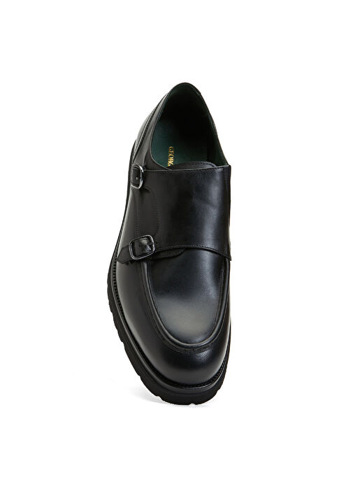 George Hogg Siyah Erkek Deri Klasik Ayakkabı 138-26-5FW - Görsel 5