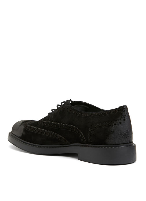 Divarese Siyah Erkek Süet Klasik Ayakkabı 17131-S-5FW - Görsel 4