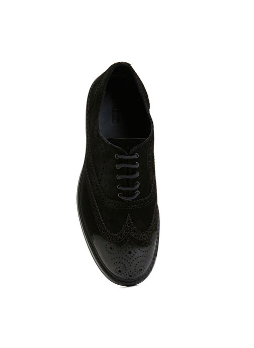 Divarese Siyah Erkek Süet Klasik Ayakkabı 17131-S-5FW - Görsel 5