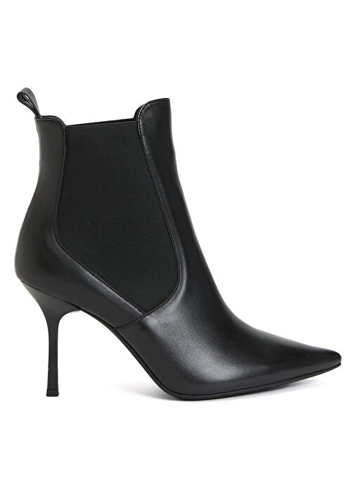 Divarese Siyah Kadın deri Topuklu Bot 25155-5FW - Görsel 2