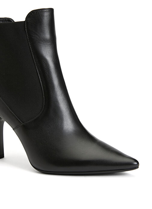 Divarese Siyah Kadın deri Topuklu Bot 25155-5FW - Görsel 7