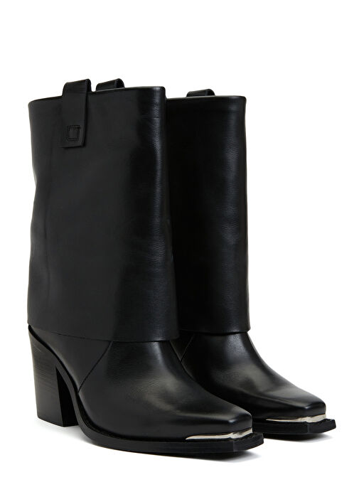 Divarese Siyah Kadın Deri Bot L44000-5FW - Görsel 4