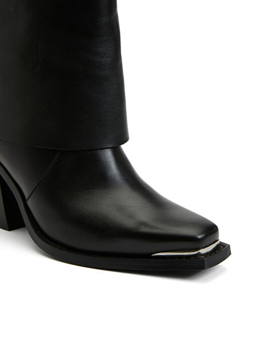 Divarese Siyah Kadın Deri Bot L44000-5FW - Görsel 8