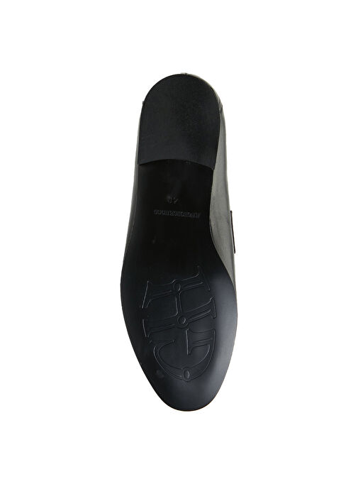 George Hogg Siyah Kadın Deri Loafer 24FW386-5FW - Görsel 6