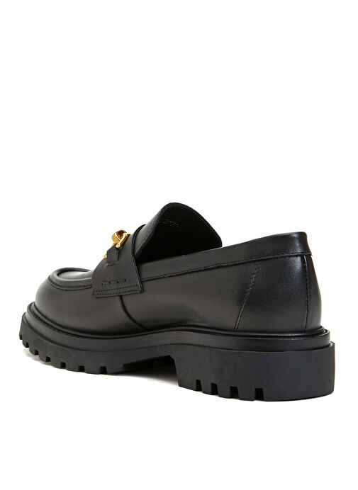Divarese Siyah Kadın Deri Loafer DVARC2-5FW - Görsel 4