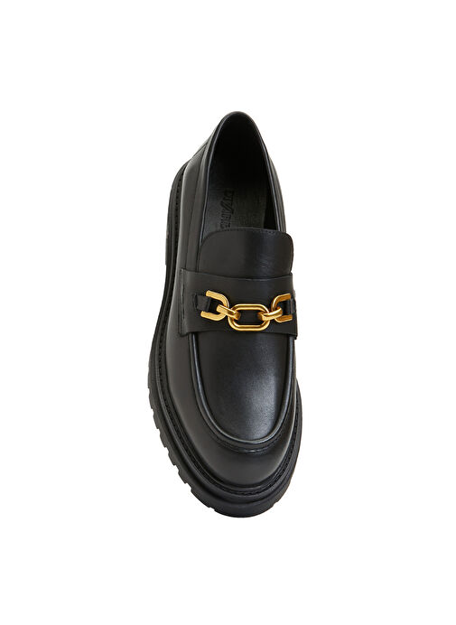 Divarese Siyah Kadın Deri Loafer DVARC2-5FW - Görsel 5