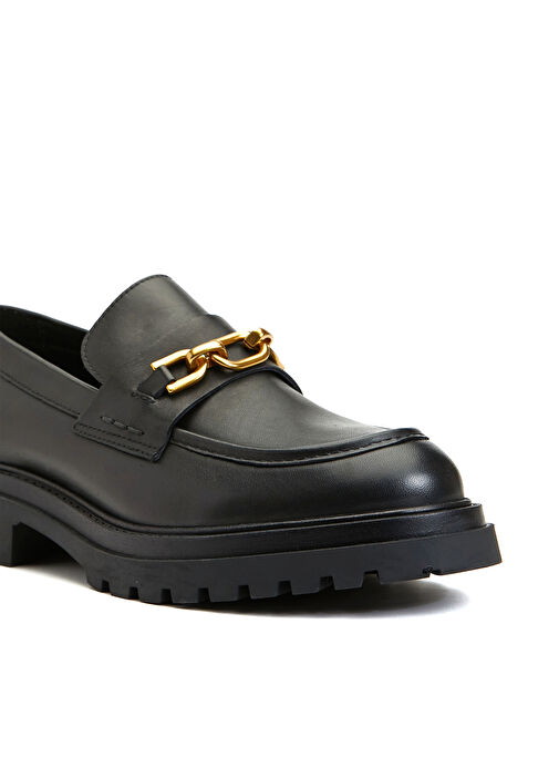 Divarese Siyah Kadın Deri Loafer DVARC2-5FW - Görsel 7