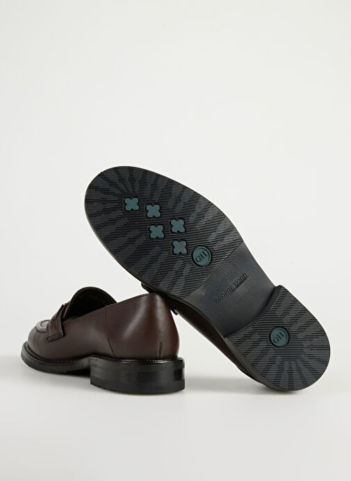 George Hogg Siyah George Hogg Deri Kadın Loafer 93332