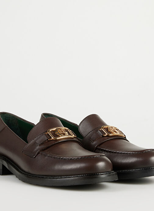 George Hogg Siyah George Hogg Deri Kadın Loafer 93332