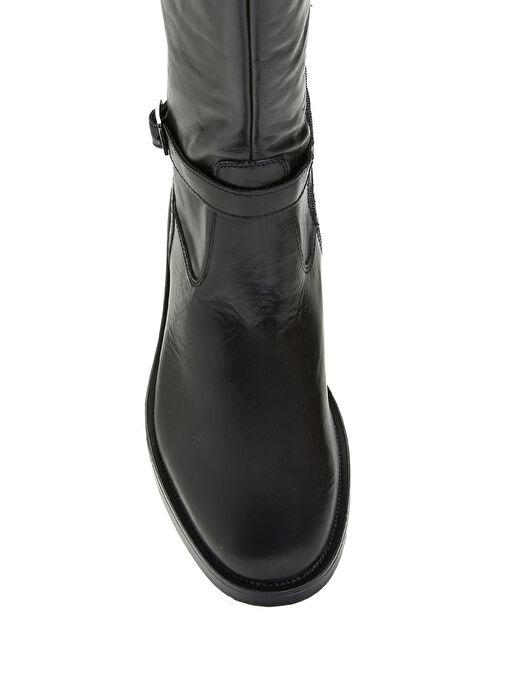 George Hogg Siyah Kadın Deri Çizme 2FLY326-5FW - Görsel 5