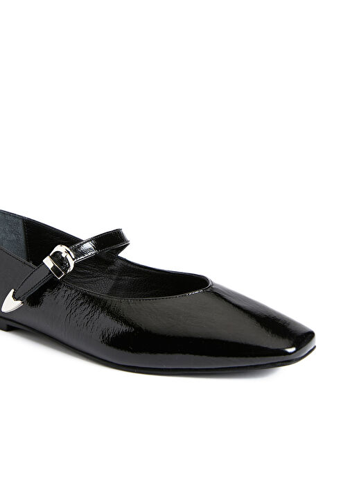 Divarese Bordo Divarese Deri Kadın Babet DVULK1-5FW