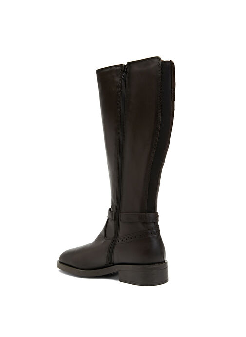 George Hogg Kahverengi Kadın Deri Çizme 2FLY326-5FW - Görsel 4