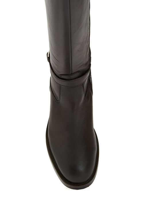 George Hogg Kahverengi Kadın Deri Çizme 2FLY326-5FW - Görsel 5