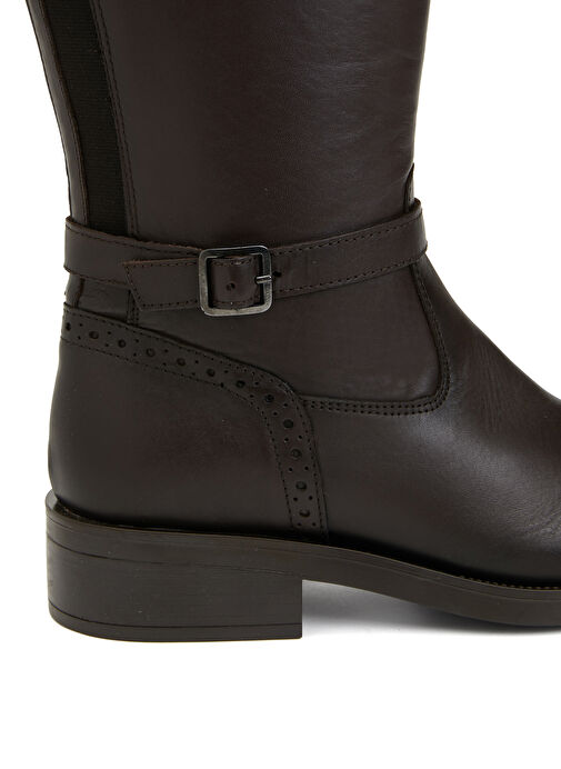 George Hogg Kahverengi Kadın Deri Çizme 2FLY326-5FW - Görsel 7