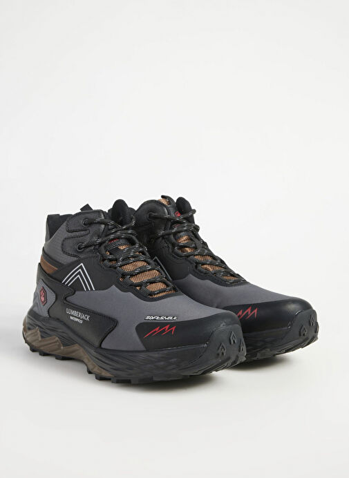 Lumberjack Koyu Gri-Siyah Erkek Outdoor Bot BURK 4PR - Görsel 3