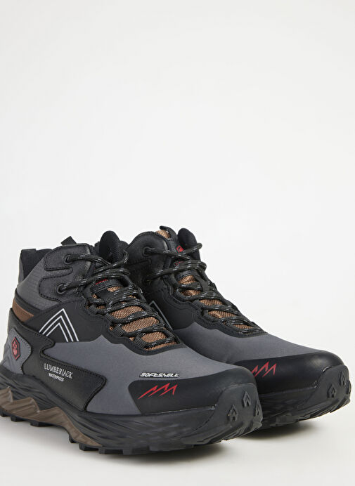 Lumberjack Koyu Gri-Siyah Erkek Outdoor Bot BURK 4PR - Görsel 6