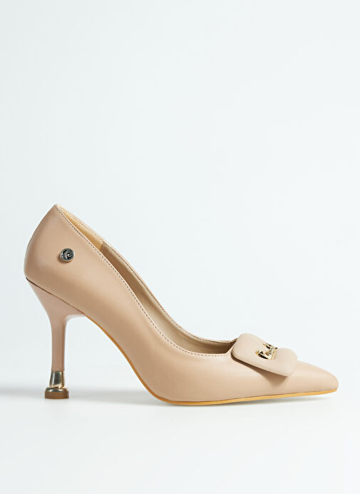 Pierre Cardin Bej Kadın Topuklu Ayakkabı PC-54029 - Görsel 2