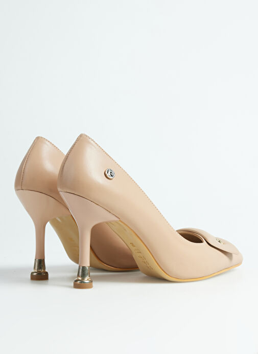 Pierre Cardin Bej Kadın Topuklu Ayakkabı PC-54029 - Görsel 4