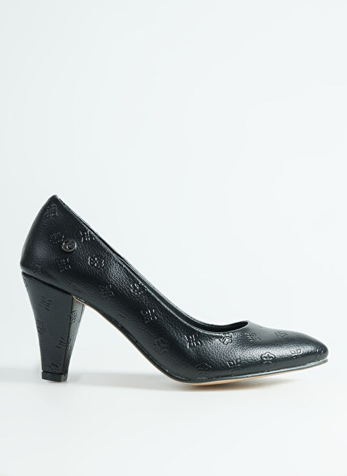 Pierre Cardin Siyah Kadın Topuklu Ayakkabı PC-52228 - Görsel 2