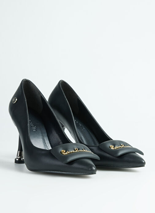 Pierre Cardin Siyah Kadın Topuklu Ayakkabı PC-54029 - Görsel 3