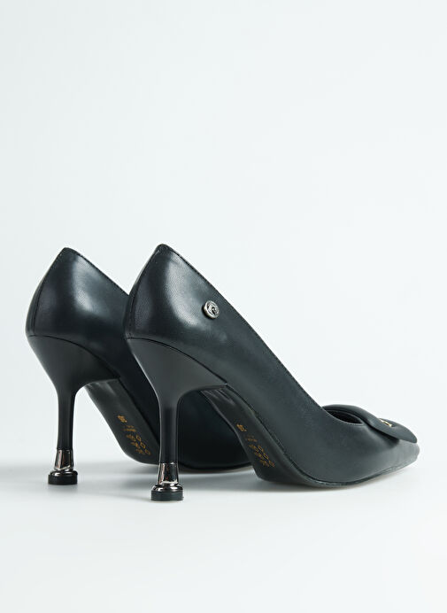 Pierre Cardin Siyah Kadın Topuklu Ayakkabı PC-54029 - Görsel 4