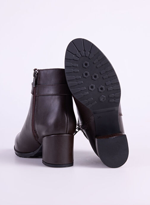 Pierre Cardin Kahverengi Kadın Topuklu Bot PC-54191 - Görsel 5