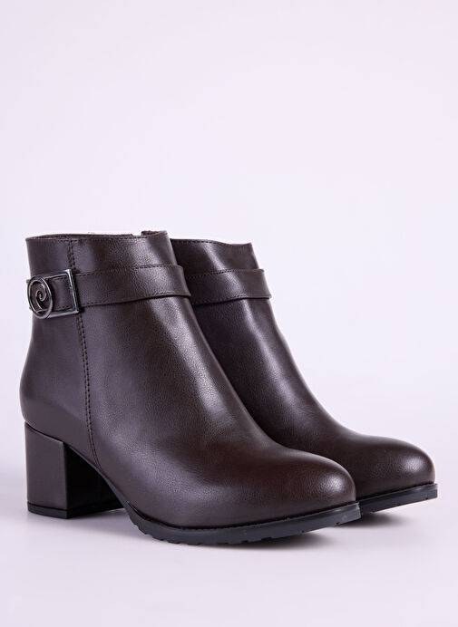 Pierre Cardin Kahverengi Kadın Topuklu Bot PC-54191 - Görsel 6