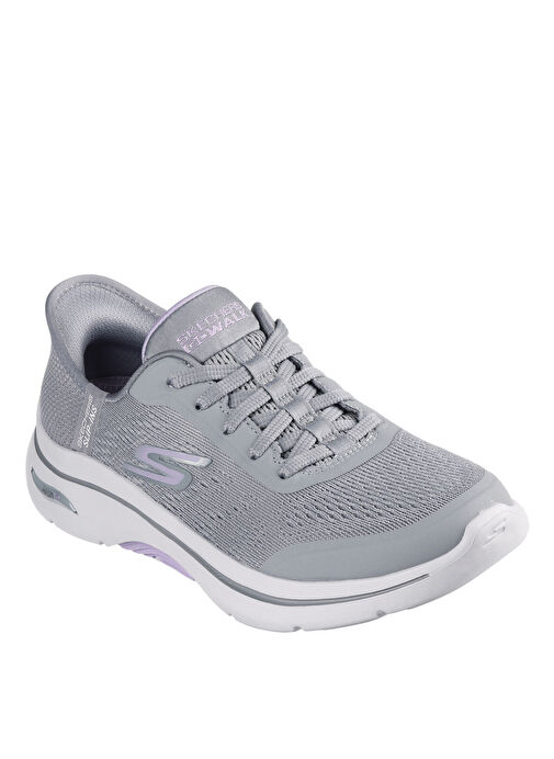 Skechers 125319 GYLV GO WALK ARCH FİT 2.0 - Gri Kadın Yürüyüş Ayakkabısı - Görsel 4