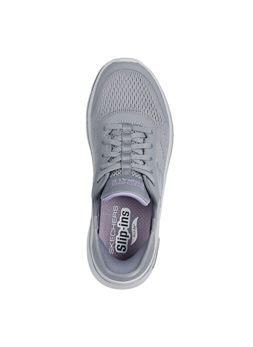 Skechers 125319 GYLV GO WALK ARCH FİT 2.0 - Gri Kadın Yürüyüş Ayakkabısı - Görsel 5