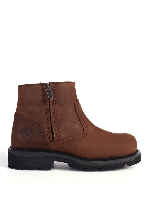 Harley Davidson Koyu Kahverengi Erkek Deri Bot WINSLOW 5 - Görsel 2