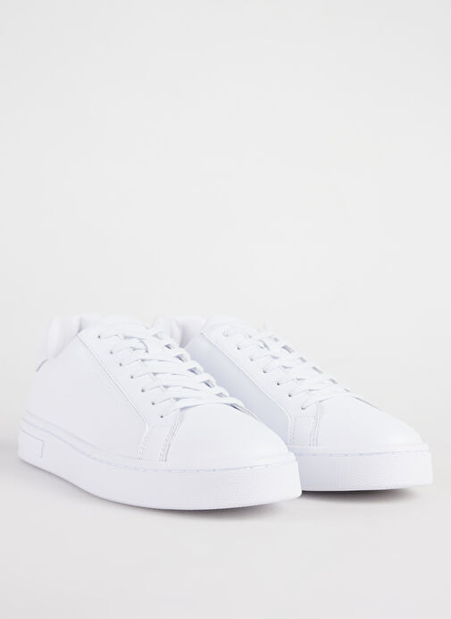 Armani Exchange Beyaz Erkek Deri Sneaker XM000141 - Görsel 3