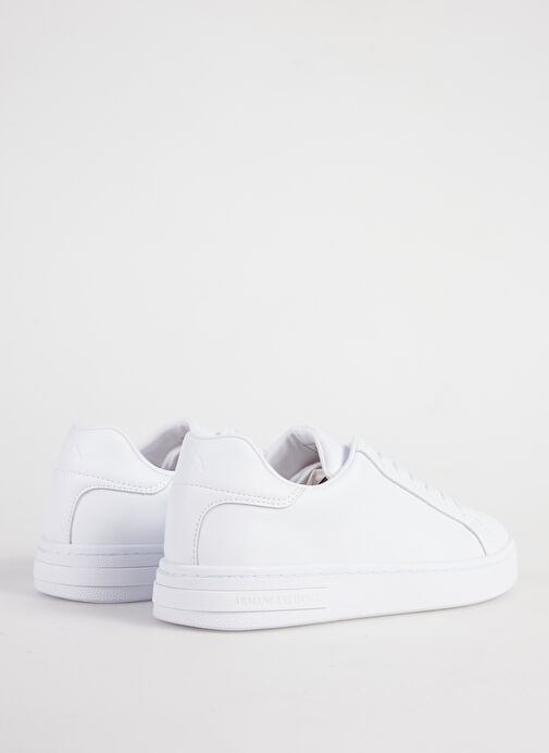 Armani Exchange Beyaz Erkek Deri Sneaker XM000141 - Görsel 4