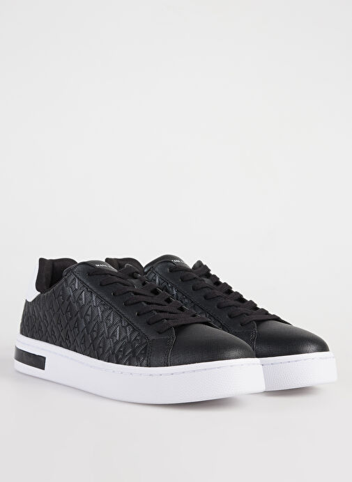 Armani Exchange Siyah - Beyaz Erkek Sneaker XM000140 - Görsel 3