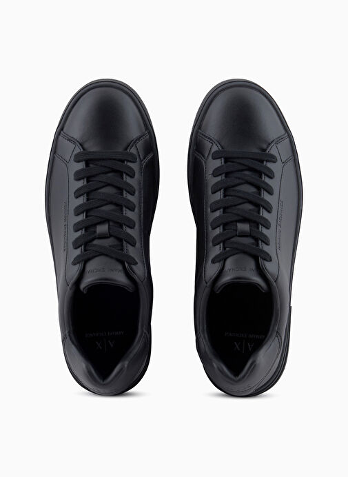 Armani Exchange Siyah Erkek Deri Sneaker XM000141 - Görsel 4