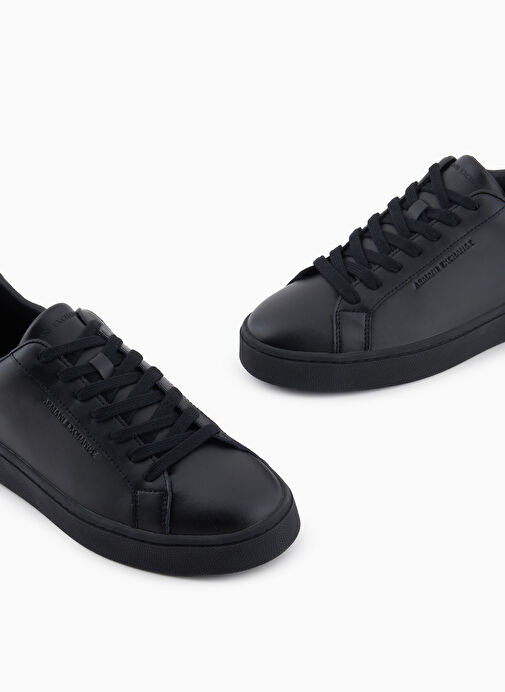 Armani Exchange Siyah Erkek Deri Sneaker XM000141 - Görsel 5
