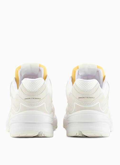 Armani Exchange Beyaz Erkek deri Sneaker XUX188 - Görsel 6